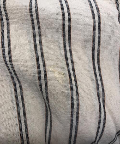 UNFIL（アンフィル）unfil (アンフィル) striped cotton-voile gathered dress ベージュの古着・服飾アイテム