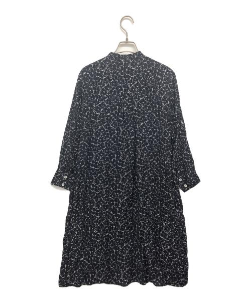 maison kitsune（メゾンキツネ）MAISON KITSUNE (メゾンキツネ) フロントプリーツショートドレス ネイビー サイズ:S 未使用品の古着・服飾アイテム