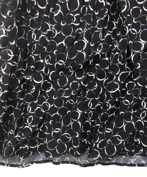 maison kitsune（メゾンキツネ）MAISON KITSUNE (メゾンキツネ) フロントプリーツショートドレス ネイビー サイズ:S 未使用品の古着・服飾アイテム