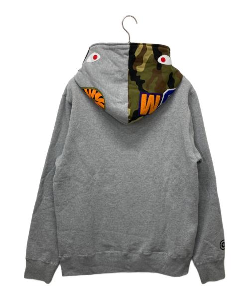A BATHING APE（ア ベイシング エイプ）A BATHING APE (ア ベイシング エイプ) 1st Shark Full Zip Hoodie グレー サイズ:XLの古着・服飾アイテム