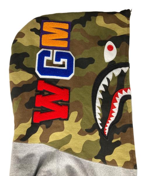 A BATHING APE（ア ベイシング エイプ）A BATHING APE (ア ベイシング エイプ) 1st Shark Full Zip Hoodie グレー サイズ:XLの古着・服飾アイテム