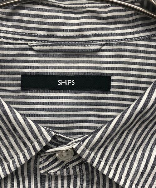 SHIPS（シップス）SHIPS (シップス) Herdmans コットン/リネン 7スリーブシャツ ネイビー サイズ:M 未使用品の古着・服飾アイテム
