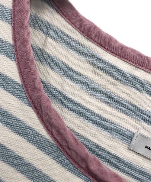 VISVIM（ビズビム）VISVIM (ビズビム) ボーダー半袖Ｔシャツ スカイブルー サイズ:2の古着・服飾アイテム