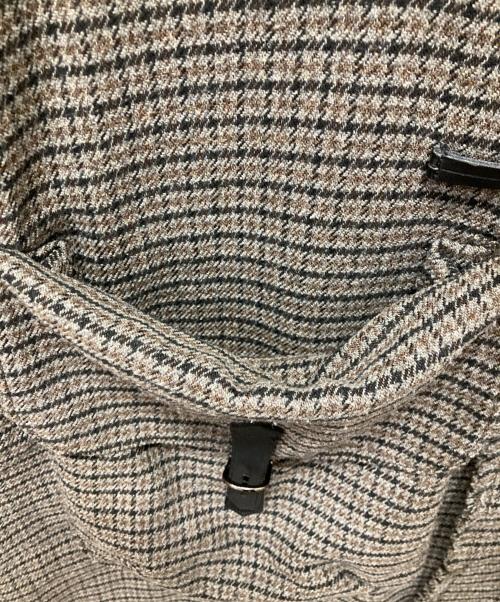 kooi（コーイ）kooi (コーイ) MULTI-COLOR CHECK DUFFLE COAT ブラウン サイズ:2の古着・服飾アイテム