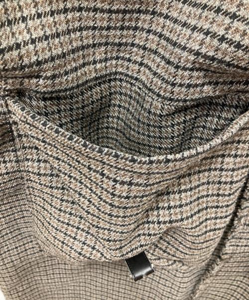 kooi（コーイ）kooi (コーイ) MULTI-COLOR CHECK DUFFLE COAT ブラウン サイズ:2の古着・服飾アイテム