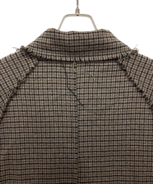 kooi（コーイ）kooi (コーイ) MULTI-COLOR CHECK DUFFLE COAT ブラウン サイズ:2の古着・服飾アイテム