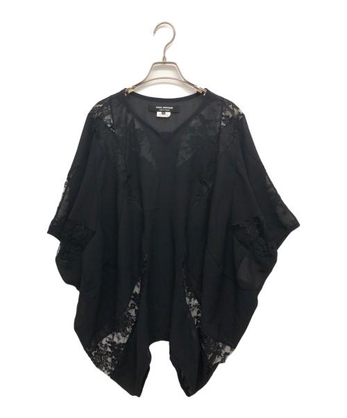 JUNYA WATANABE COMME des GARCONS（ジュンヤワタナベ コムデギャルソン）JUNYA WATANABE COMME des GARCONS ((ジュンヤワタナベ コムデギャルソン) レース切替ブラウス ブラック サイズ:XSの古着・服飾アイテム