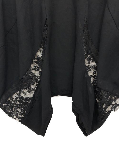 JUNYA WATANABE COMME des GARCONS（ジュンヤワタナベ コムデギャルソン）JUNYA WATANABE COMME des GARCONS ((ジュンヤワタナベ コムデギャルソン) レース切替ブラウス ブラック サイズ:XSの古着・服飾アイテム