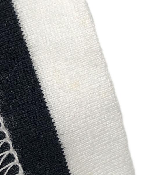 JUNYA WATANABE COMME des GARCONS（(ジュンヤワタナベ コムデギャルソン）JUNYA WATANABE COMME des GARCONS ((ジュンヤワタナベ コムデギャルソン) 変形ボーダーカットソー ホワイト サイズ:記載なしの古着・服飾アイテム