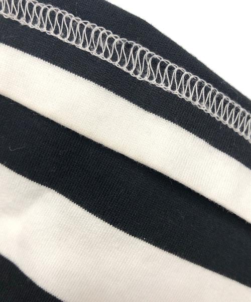 JUNYA WATANABE COMME des GARCONS（(ジュンヤワタナベ コムデギャルソン）JUNYA WATANABE COMME des GARCONS ((ジュンヤワタナベ コムデギャルソン) 変形ボーダーカットソー ホワイト サイズ:記載なしの古着・服飾アイテム