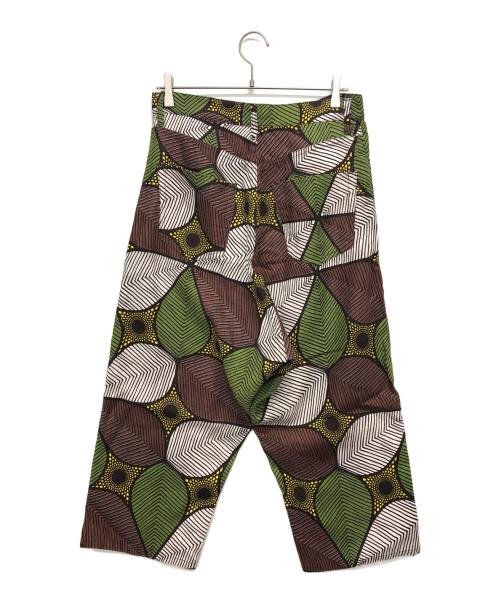 JUNYA WATANABE COMME des GARCONS（(ジュンヤワタナベ コムデギャルソン）JUNYA WATANABE COMME des GARCONS ((ジュンヤワタナベ コムデギャルソン) リーフ総柄パンツ 黄緑 サイズ:Sの古着・服飾アイテム