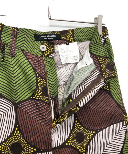 JUNYA WATANABE COMME des GARCONS（(ジュンヤワタナベ コムデギャルソン）JUNYA WATANABE COMME des GARCONS ((ジュンヤワタナベ コムデギャルソン) リーフ総柄パンツ 黄緑 サイズ:Sの古着・服飾アイテム