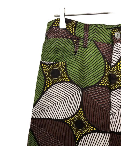 JUNYA WATANABE COMME des GARCONS（(ジュンヤワタナベ コムデギャルソン）JUNYA WATANABE COMME des GARCONS ((ジュンヤワタナベ コムデギャルソン) リーフ総柄パンツ 黄緑 サイズ:Sの古着・服飾アイテム