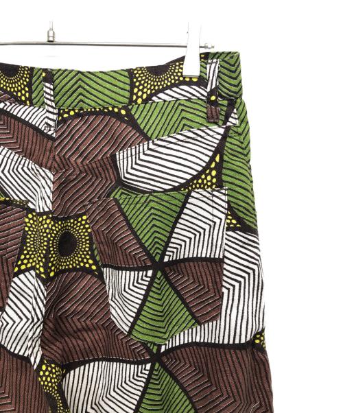 JUNYA WATANABE COMME des GARCONS（(ジュンヤワタナベ コムデギャルソン）JUNYA WATANABE COMME des GARCONS ((ジュンヤワタナベ コムデギャルソン) リーフ総柄パンツ 黄緑 サイズ:Sの古着・服飾アイテム