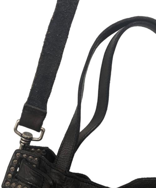 campomaggi（カンポマッジ）campomaggi (カンポマッジ) Shopping Bag/レザースタッズ2Wayバッグ ブラウンの古着・服飾アイテム