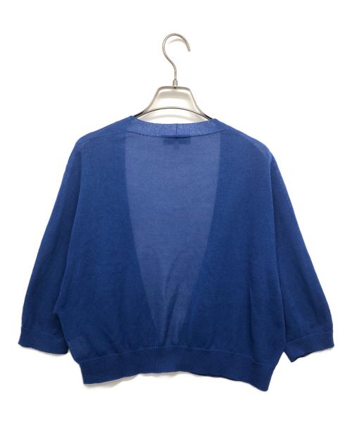 MACKINTOSH LONDON（マッキントッシュ ロンドン）MACKINTOSH LONDON (マッキントッシュ ロンドン) エアリーホールガーメントボレロ ブルー サイズ:Mの古着・服飾アイテム