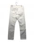beautiful people (ビューティフルピープル) セルビッチデニムパンツ ホワイト サイズ:L 未使用品：6000円