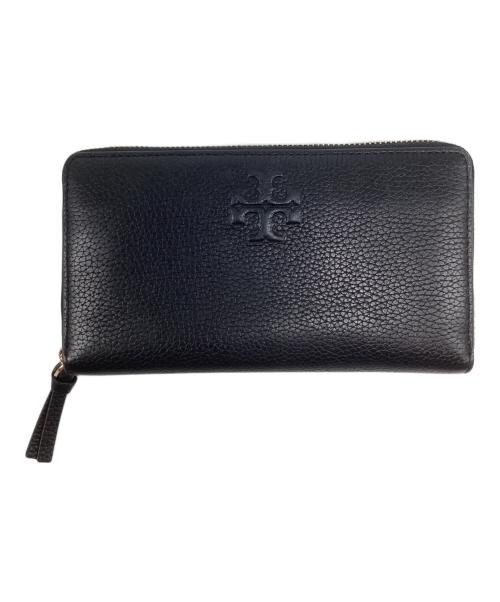 TORY BURCH（トリーバーチ）TORY BURCH (トリーバーチ) ラウンドジップウォレット ブラックの古着・服飾アイテム