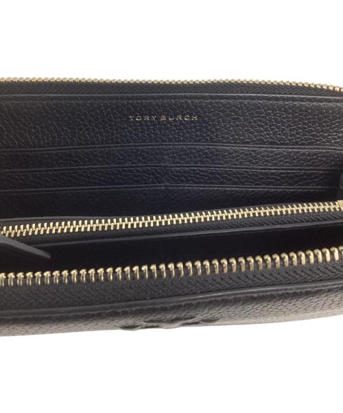 TORY BURCH（トリーバーチ）TORY BURCH (トリーバーチ) ラウンドジップウォレット ブラックの古着・服飾アイテム
