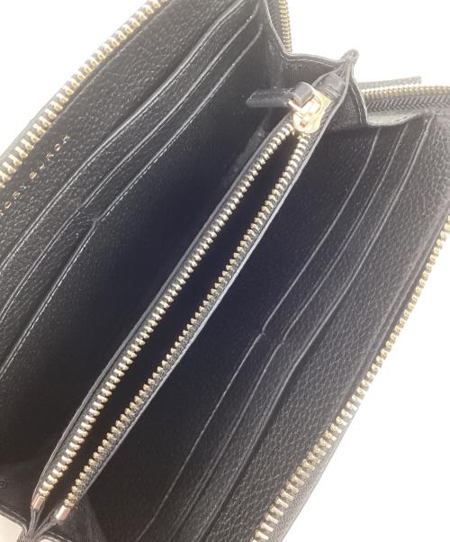 TORY BURCH（トリーバーチ）TORY BURCH (トリーバーチ) ラウンドジップウォレット ブラックの古着・服飾アイテム