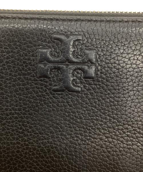 TORY BURCH（トリーバーチ）TORY BURCH (トリーバーチ) ラウンドジップウォレット ブラックの古着・服飾アイテム