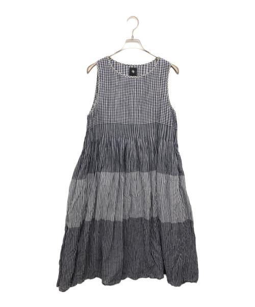 maison de soil（メゾンドソイル）maison de soil (メゾンドソイル) ノースリーブワンピース ネイビー サイズ:2の古着・服飾アイテム