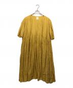 maison de soilメゾンドソイル）の古着「ブラウスワンピース」｜イエロー