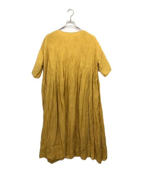 maison de soil（メゾンドソイル）maison de soil (メゾンドソイル) ブラウスワンピース イエロー サイズ:2の古着・服飾アイテム