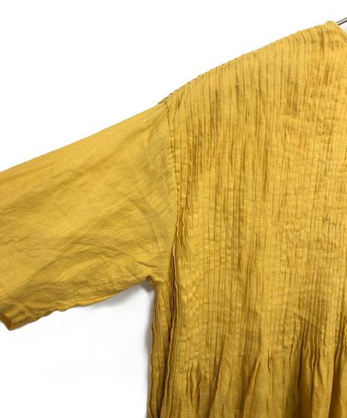 maison de soil（メゾンドソイル）maison de soil (メゾンドソイル) ブラウスワンピース イエロー サイズ:2の古着・服飾アイテム