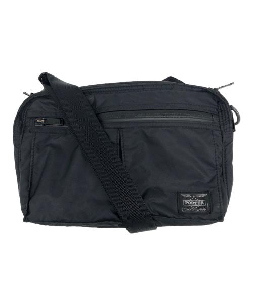 PORTER（ポーター）PORTER (ポーター) Passenger Message (パッセンジャーメッセージ) TRIBE ショルダーバッグ ブラックの古着・服飾アイテム