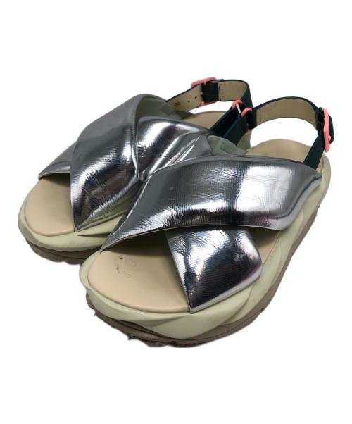 4ccccees（フォーシーズ）4ccccees (フォーシーズ) サンダル シルバー サイズ:36の古着・服飾アイテム