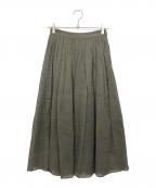 MACKINTOSH LONDONマッキントッシュ ロンドン）の古着「ガスボイルオーガンジースカート」｜カーキ