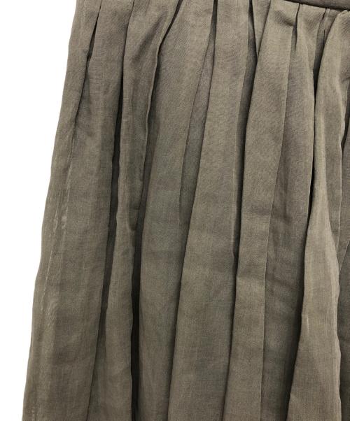 MACKINTOSH LONDON（マッキントッシュ ロンドン）MACKINTOSH LONDON (マッキントッシュ ロンドン) ガスボイルオーガンジースカート カーキ サイズ:36の古着・服飾アイテム