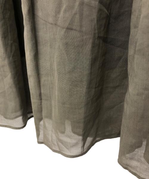 MACKINTOSH LONDON（マッキントッシュ ロンドン）MACKINTOSH LONDON (マッキントッシュ ロンドン) ガスボイルオーガンジースカート カーキ サイズ:36の古着・服飾アイテム