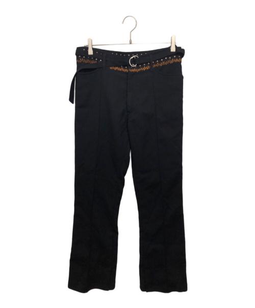 BED J.W. FORD（ベッドフォード）BED J.W. FORD (ベッドフォード) サイドスリットパンツ ブラック サイズ:1の古着・服飾アイテム