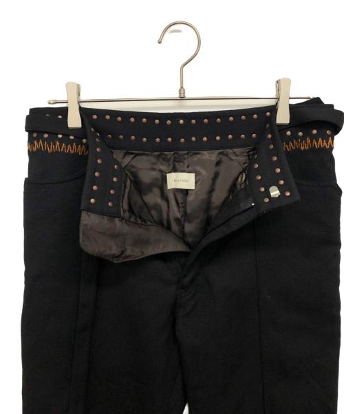 BED J.W. FORD（ベッドフォード）BED J.W. FORD (ベッドフォード) サイドスリットパンツ ブラック サイズ:1の古着・服飾アイテム