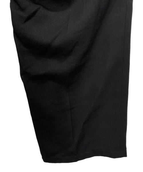 ANCELLM（アンセルム）ANCELLM (アンセルム) DAMAGE WOOL 2TUCK SLACKS（ダメージウール2タックスラックス） ブラック サイズ:2の古着・服飾アイテム