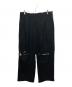 ANCELLM（アンセルム）の古着「DAMAGE WOOL 2TUCK SLACKS（ダメージウール2タックスラックス）」｜ブラック