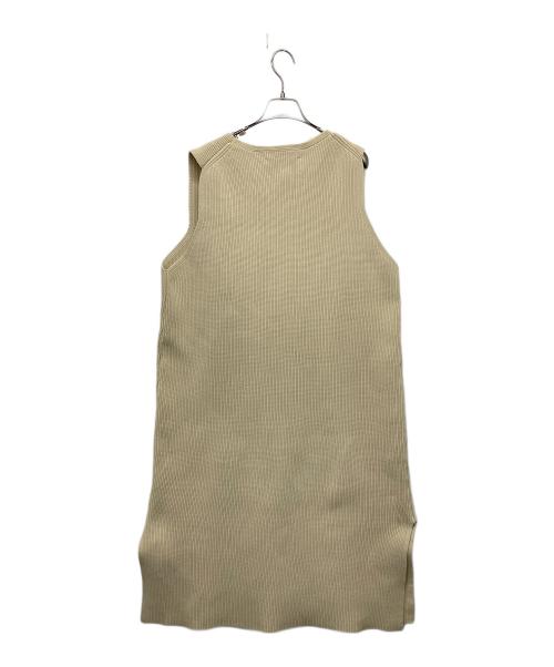 F/CE.（エフシーイー）F/CE. (エフシーイー) ノースリーブニットワンピース ベージュ サイズ:Fの古着・服飾アイテム