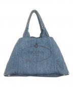 PRADAプラダ）の古着「カナパデニムトートバッグ」｜インディゴ