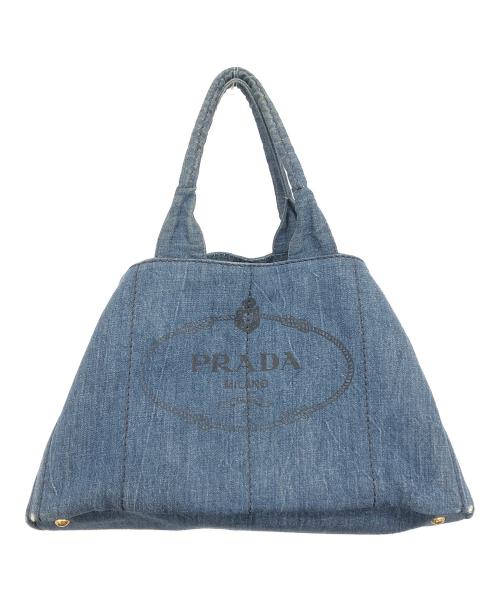 PRADA（プラダ）PRADA (プラダ) カナパデニムトートバッグ インディゴの古着・服飾アイテム