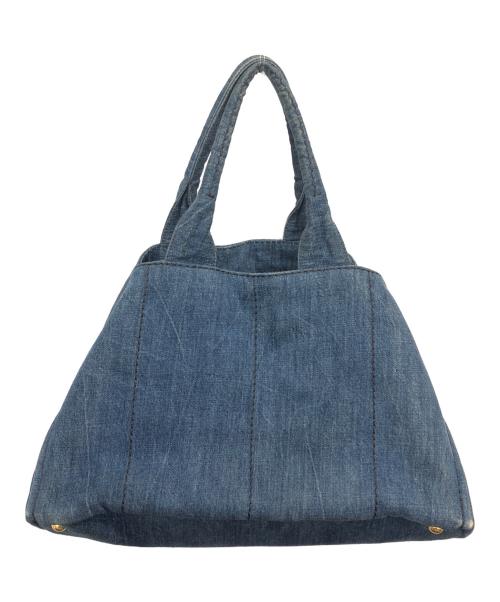 PRADA（プラダ）PRADA (プラダ) カナパデニムトートバッグ インディゴの古着・服飾アイテム