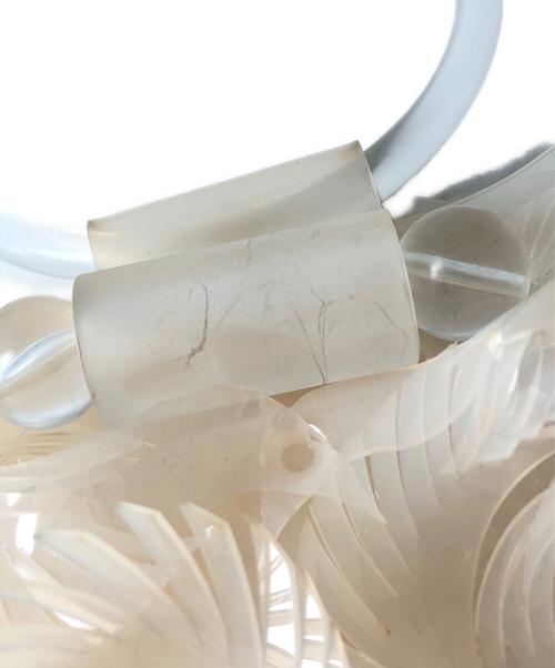 Mame Kurogouchi（マメクロゴウチ）mame kurogouchi (マメクロゴウチ) Transparent Sculptural Mini Handbag アイボリーの古着・服飾アイテム