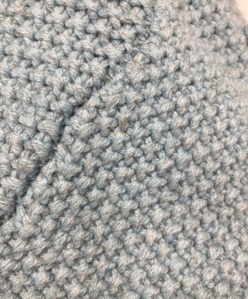 holiday（ホリデー）HOLIDAY (ホリデー) WOOL CASHMERE PONPON KNIT CARDIGAN スカイブルー サイズ:ONEの古着・服飾アイテム