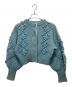 HOLIDAY（ホリデー）の古着「WOOL CASHMERE PONPON KNIT CARDIGAN」｜スカイブルー