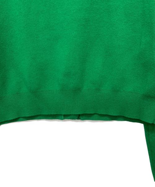 CABAN（キャバン）CABaN (キャバン) コットンカシミヤ クルーネックカーディガン グリーン サイズ:XSの古着・服飾アイテム