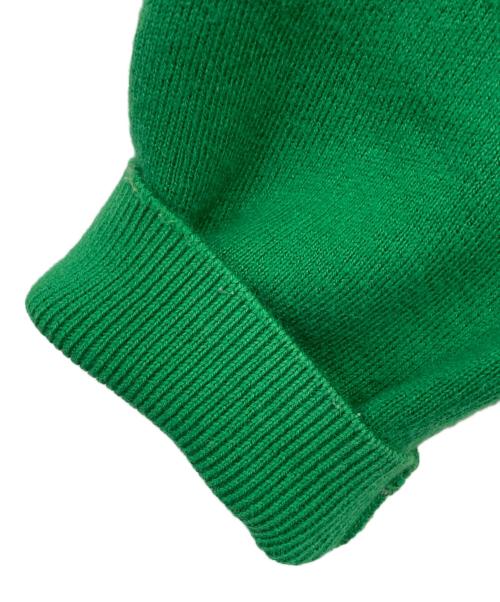 CABAN（キャバン）CABaN (キャバン) コットンカシミヤ クルーネックカーディガン グリーン サイズ:XSの古着・服飾アイテム