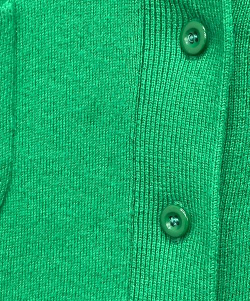 CABAN（キャバン）CABaN (キャバン) コットンカシミヤ クルーネックカーディガン グリーン サイズ:XSの古着・服飾アイテム