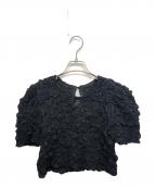 AEWEN MATOPHイウエン マトフ）の古着「シャーリングブラウス」｜ブラック