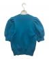 UNITED ARROWS TOKYO (ユナイテッドアローズトウキョウ) パフスリーブ 5分袖 ニット スカイブルー サイズ:記載なし：4000円